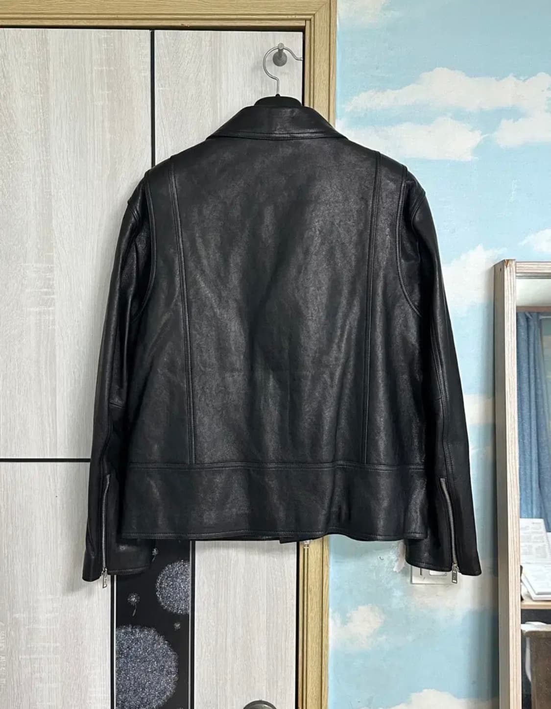 (XL) 도프제이슨 프리미엄 램스킨 베지터블 100 라이더 자켓 상품이미지4