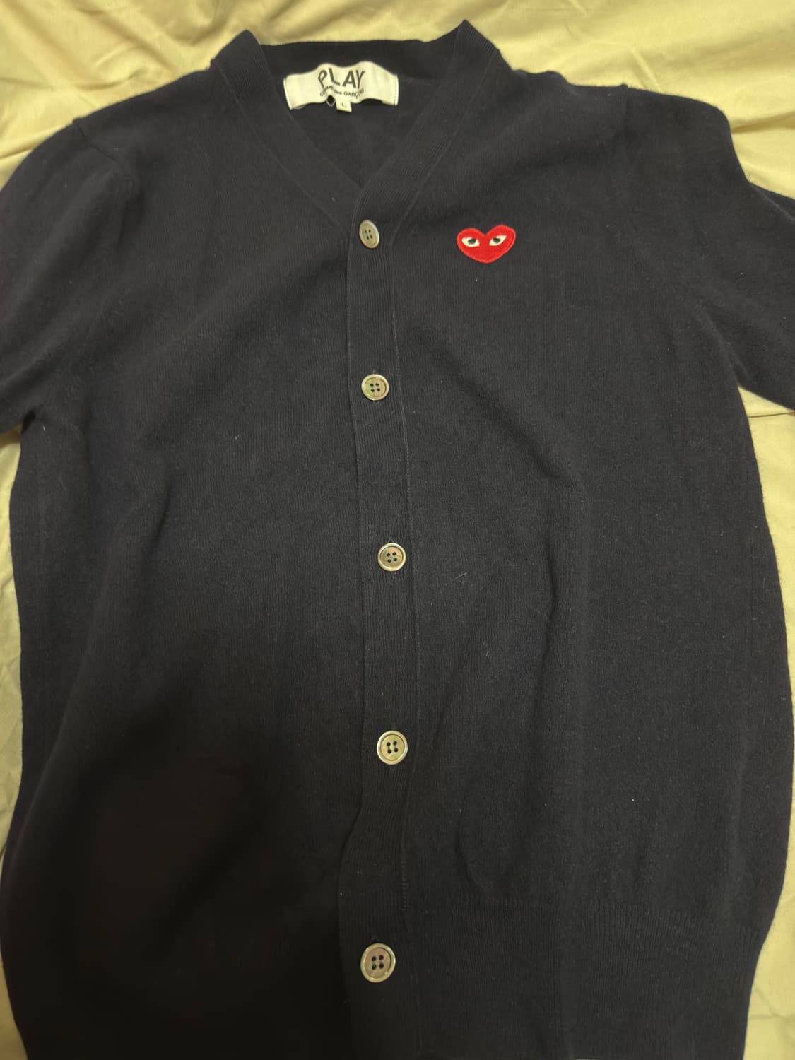 [L]꼼데가르송 가디건 네이비 상품이미지3