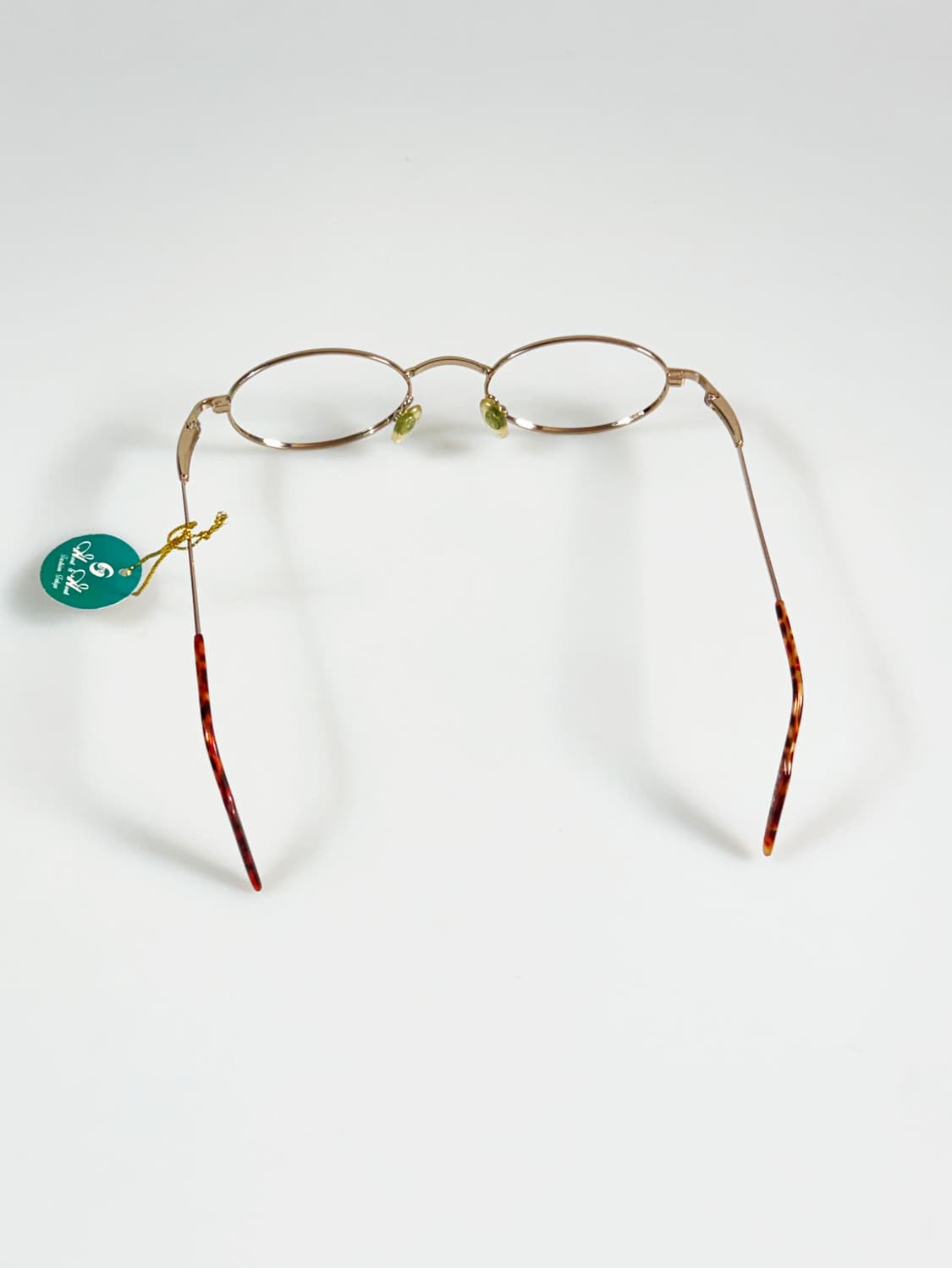 90s HOOD & HOOD 골드 슬림 오벌 프레임 빈티지 안경 상품이미지5