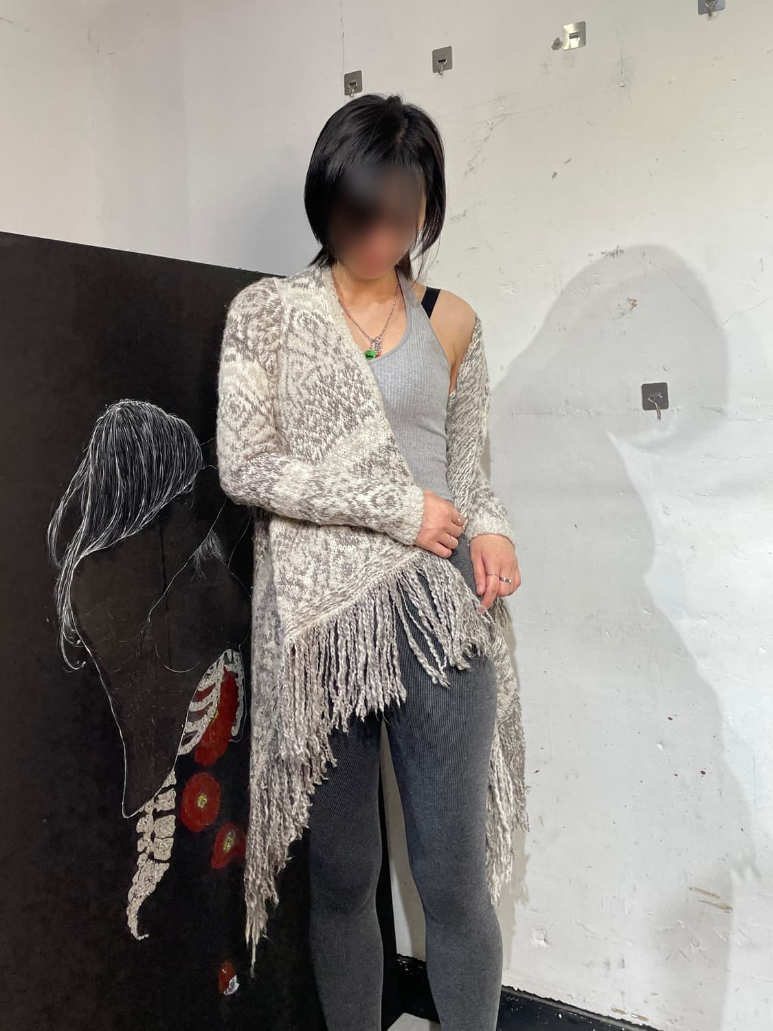 아베크롬비 오리엔탈 에스닉 프린지 로브 가디건 M 상품이미지1