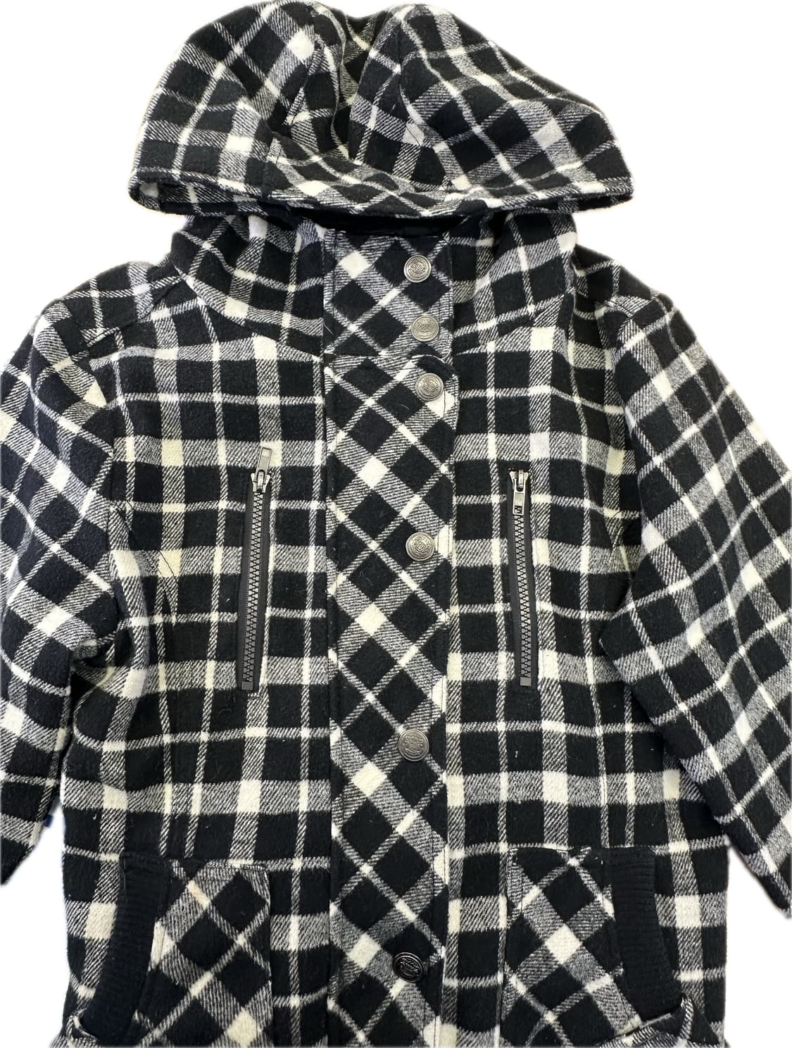 일본 빈티지 걸코 체크집업 상품이미지3