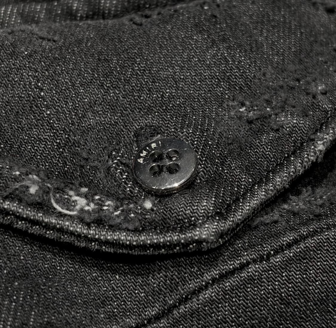 AMIRI 아미리 챠콜 디스트로이드 데님 셔츠 상품이미지3