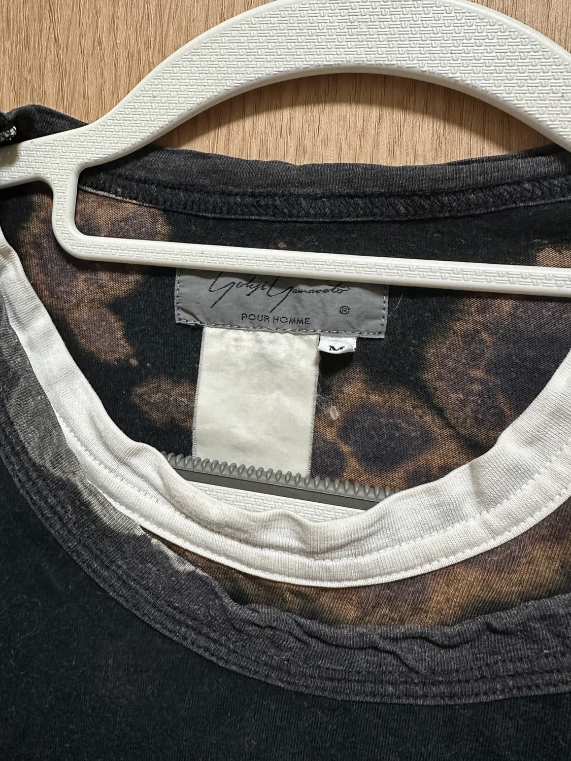 요지 야마모토 뿌르옴므 롱슬리브 빈티지 레이어드 티 상품이미지4