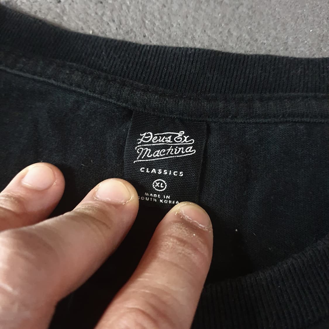 데우스 서울 반팔 티셔츠 XL 블랙 상품이미지5
