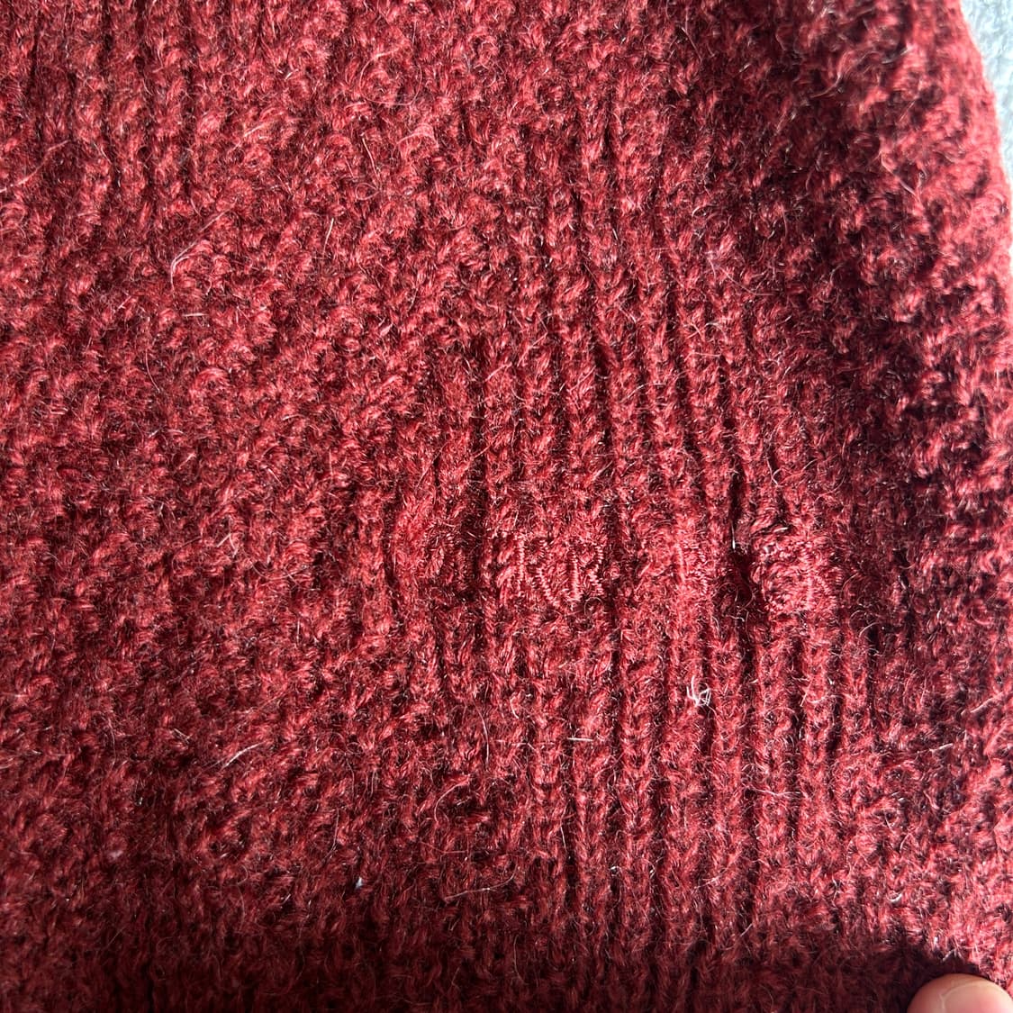 일본 빈티지 울 하프넥 니트 s 상품이미지4