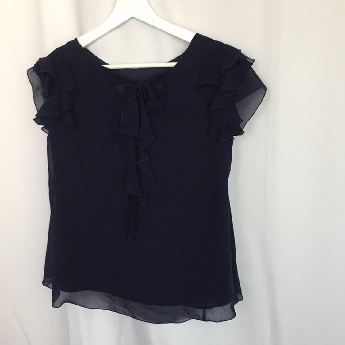 700. indigo flutter blouse 상품이미지6