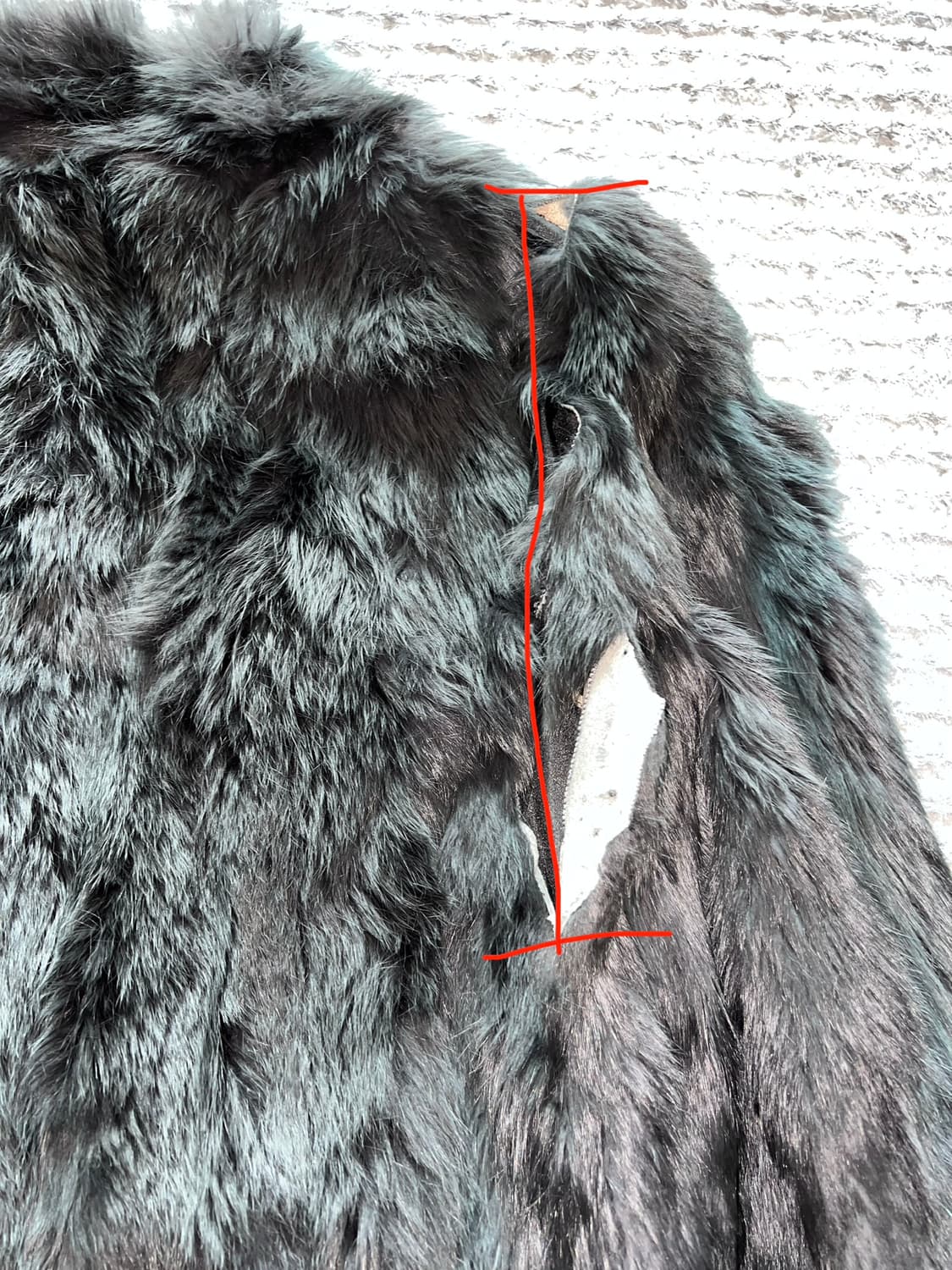 빈티지 토끼 퍼 레더 자켓 상품이미지5