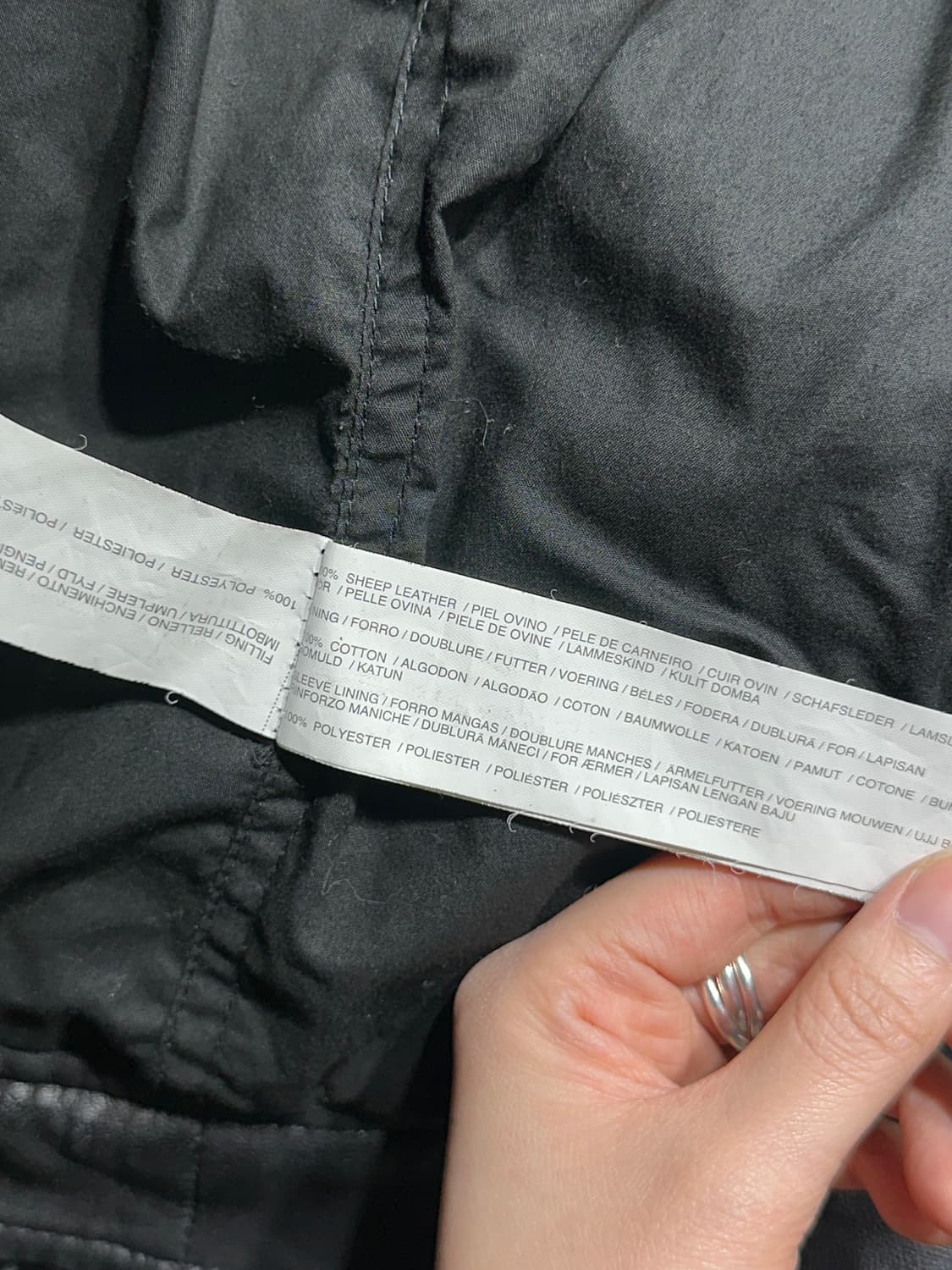 HE by MANGO 양가죽 퀄팅 바이크 자켓 상품이미지9