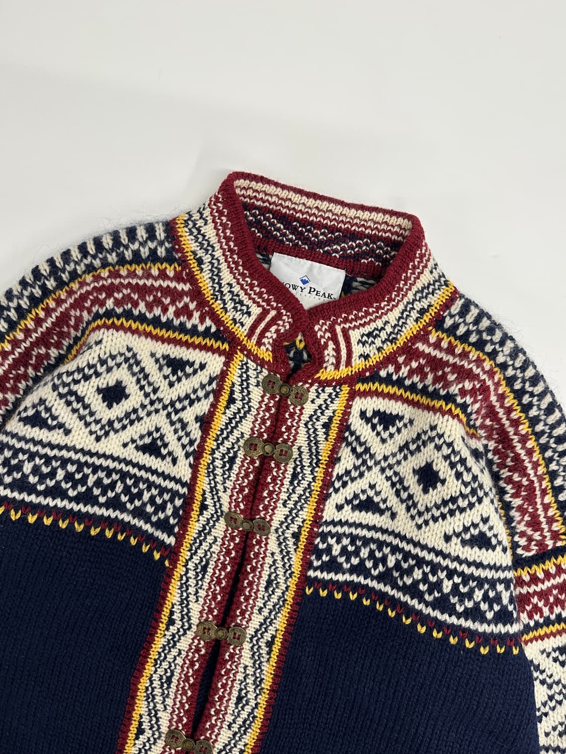 스노우피크 노르딕패턴 퓨어울 가디건 스웨터 상품이미지2