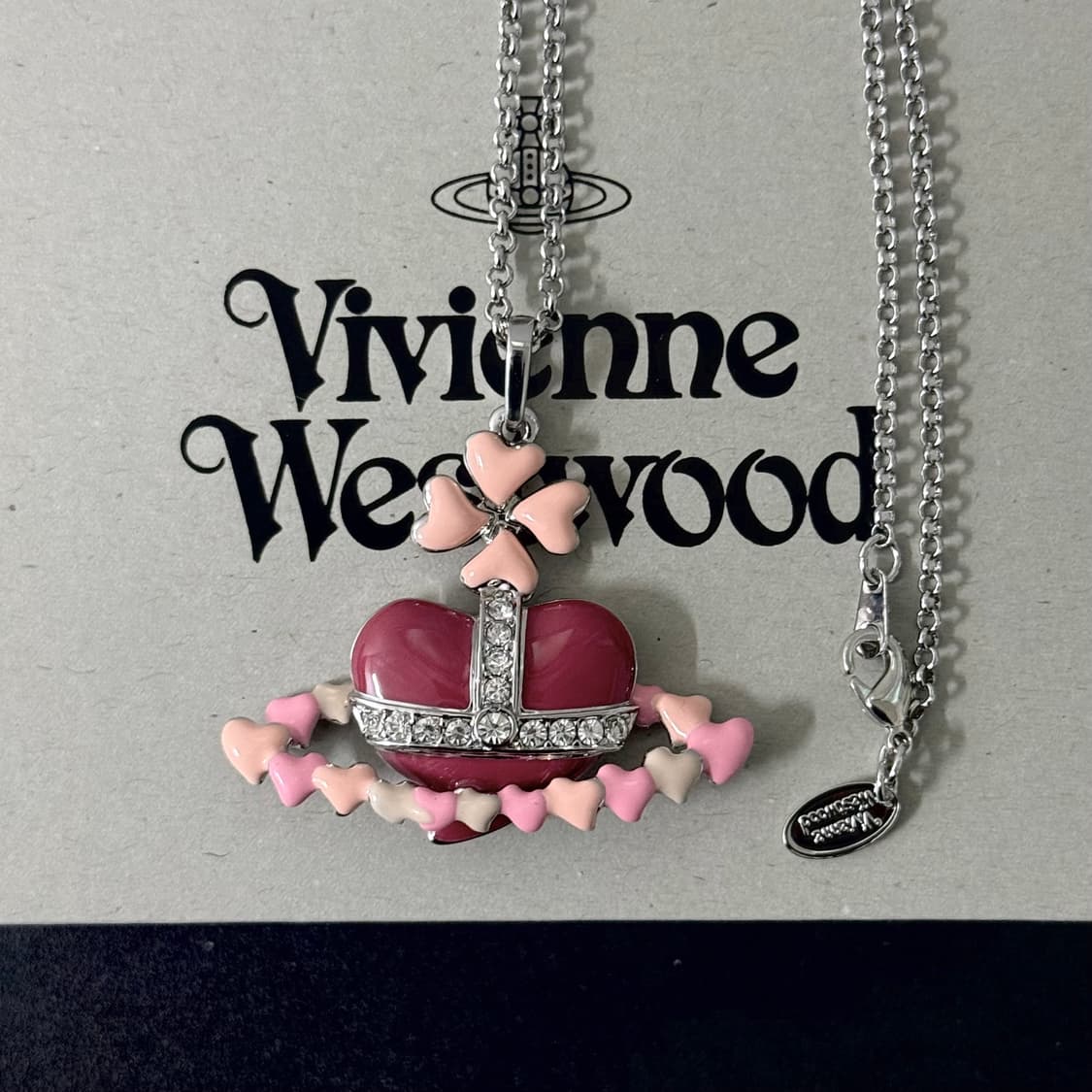 비비안웨스트우드 멀티 하트 디아망떼 오브 목걸이 상품이미지1