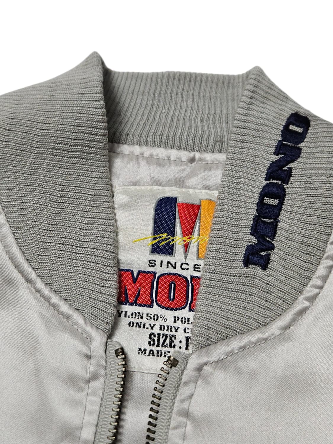 1990s 모노레이싱 빈티지 사틴 바시티 자켓 XL 상품이미지6