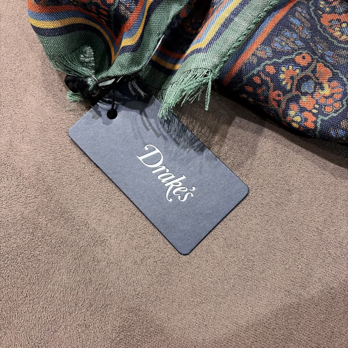 (정품/새상품) Drake's 드레익스 울 실크 페이즐리 스카프 상품이미지5