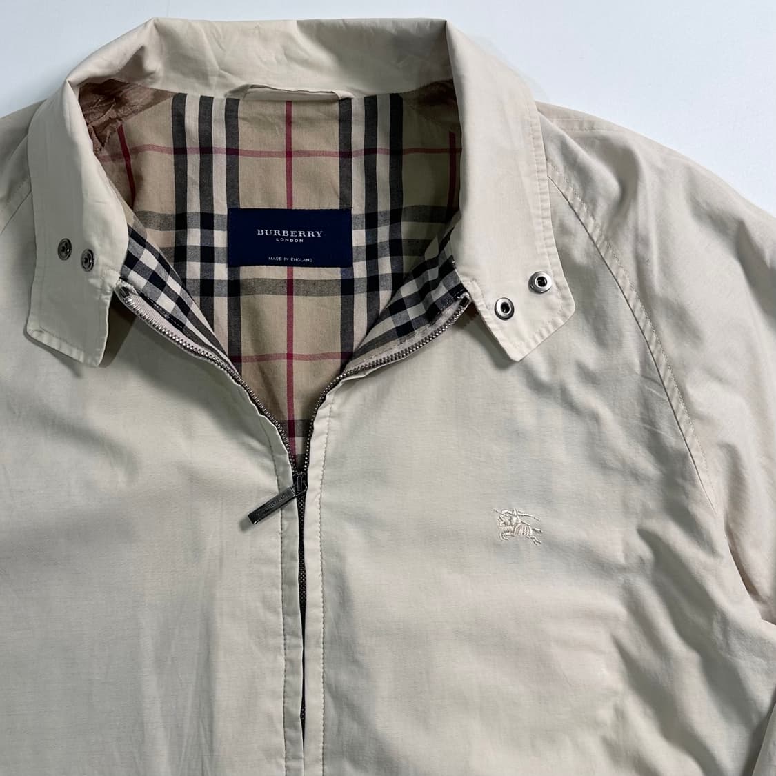 버버리 베이지 블루종 자켓 상품이미지3