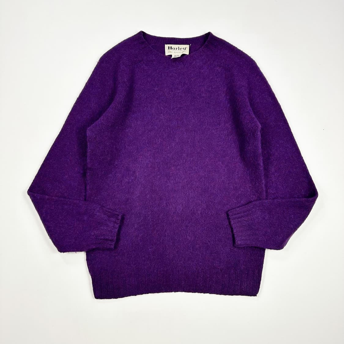 made in 스코틀랜드 빈티지 퓨어 울 니트 퍼플 M 상품이미지1