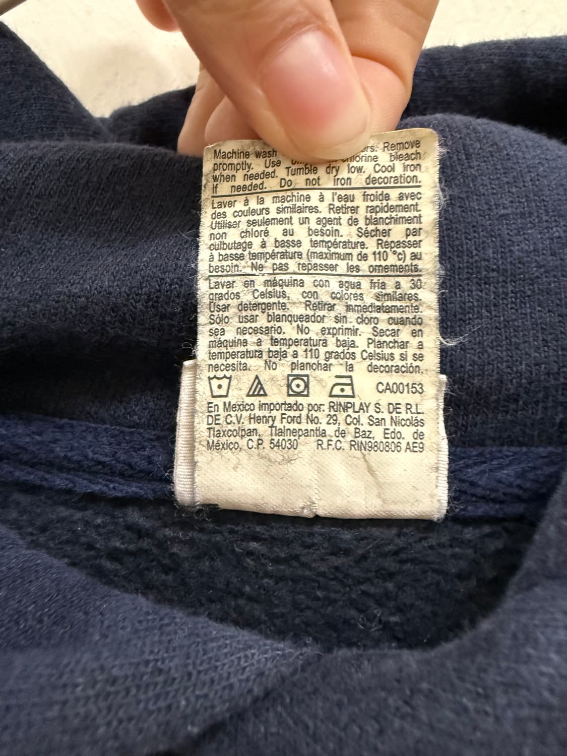 챔피온 네이비 후드티 상품이미지5