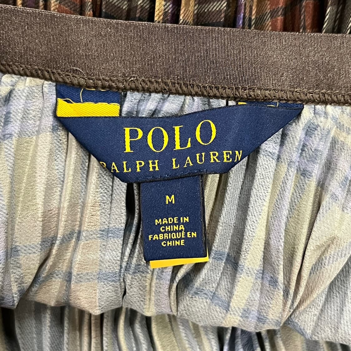 [정품/M] 폴로 랄프로렌 체크 플리츠 롱 스커트 b10 상품이미지4