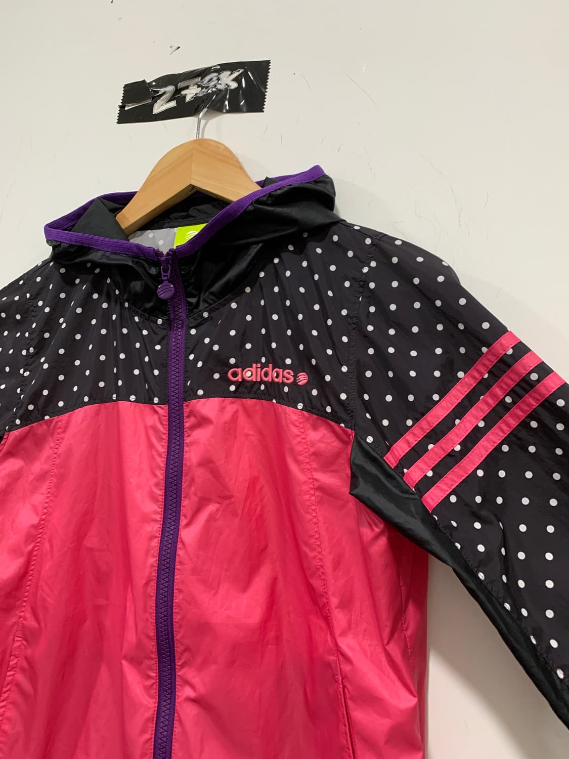 (빈티지)Adidas 아디다스 네오 JPN 도트 땡땡이 윈드브레이커 상품이미지6