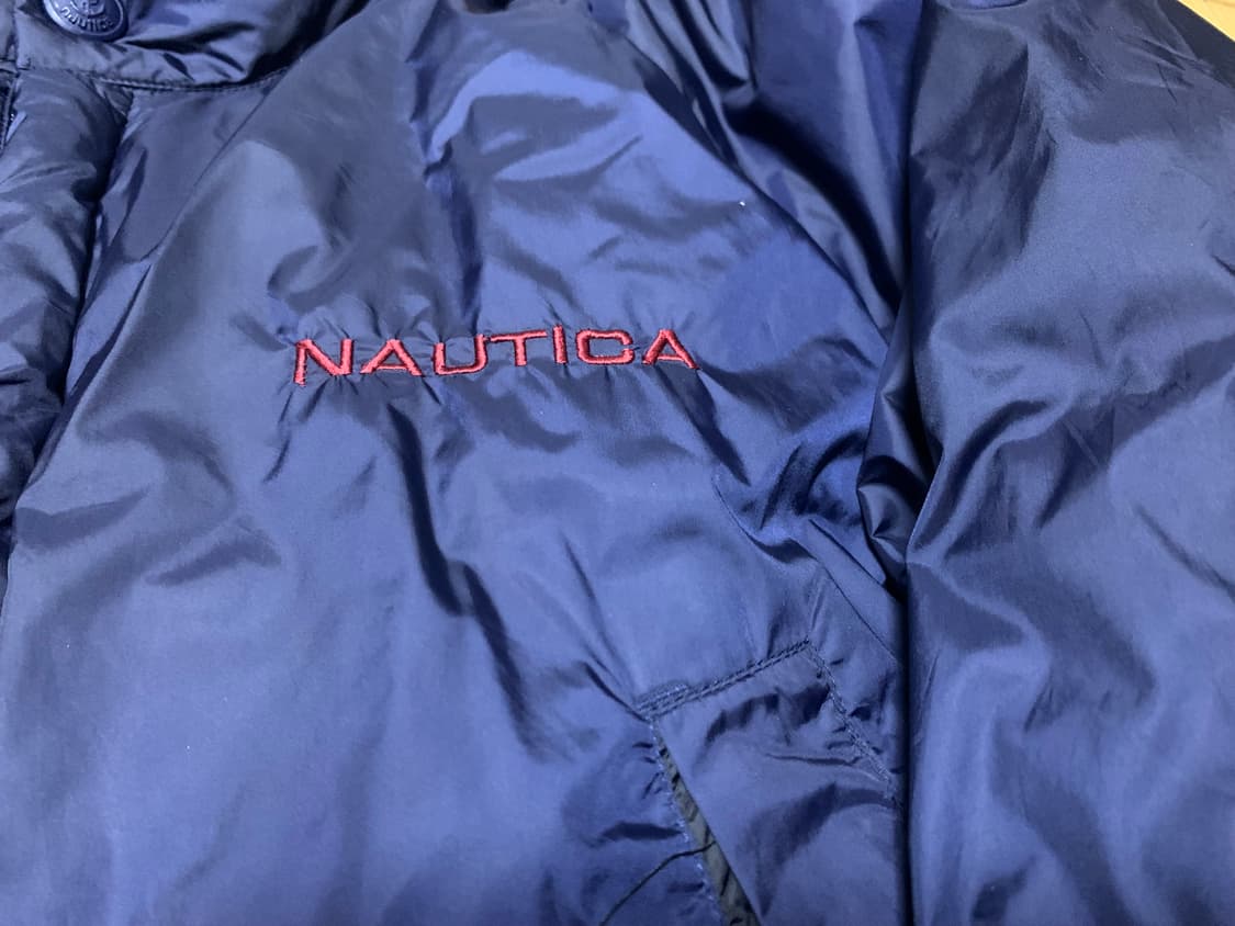 (상태좋음/빵빵함🏂) 노티카 다크네이비 리버시블 오리털 패딩 상품이미지3