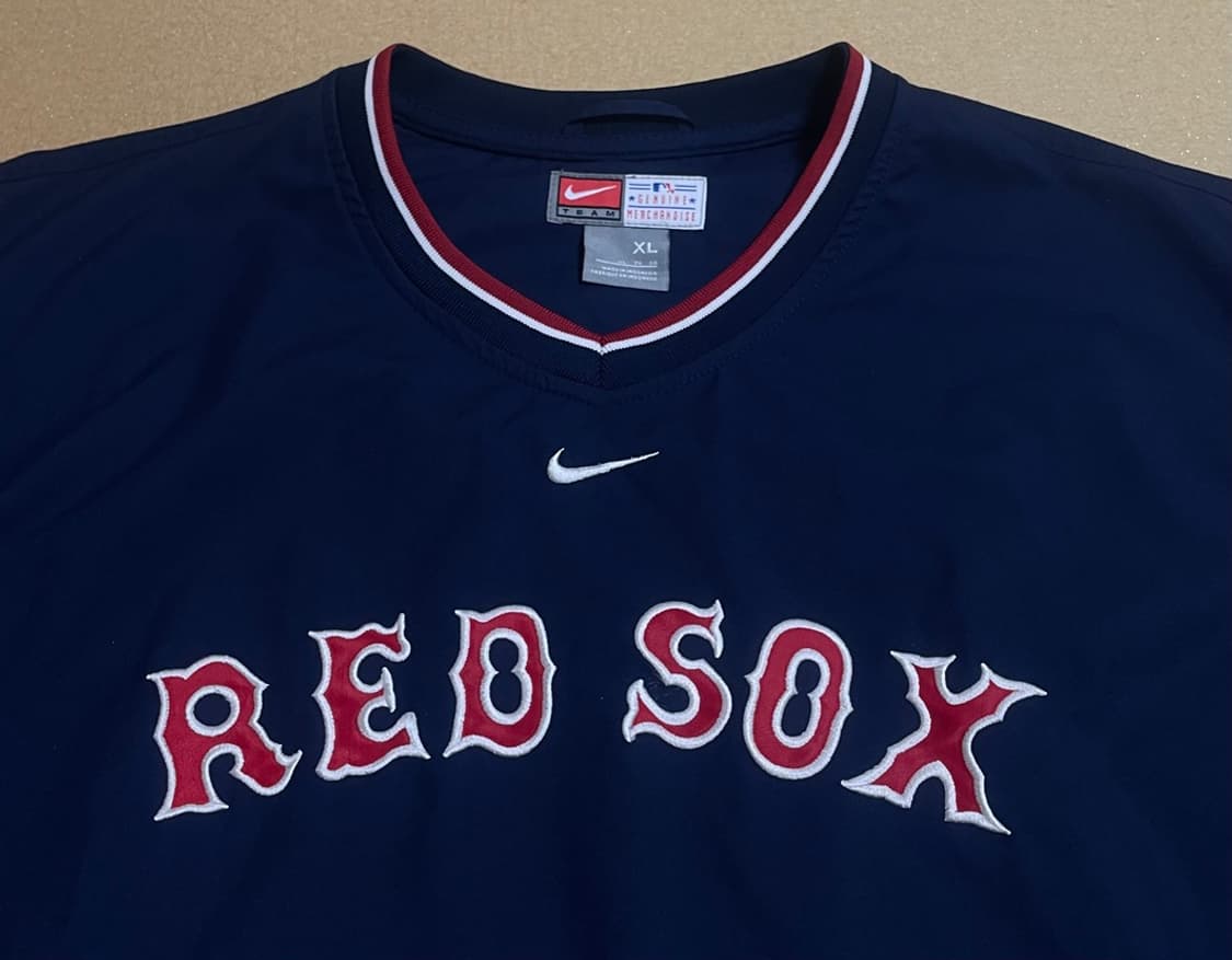 나이키 MLB 보스턴 레드삭스 풀오버 탑 네이비 상품이미지6