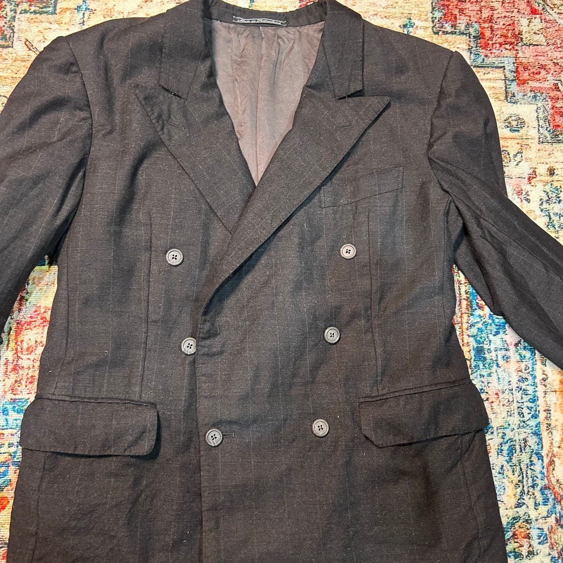 [M] 80s 에르메질도 제냐 더블 블레이저 상품이미지4