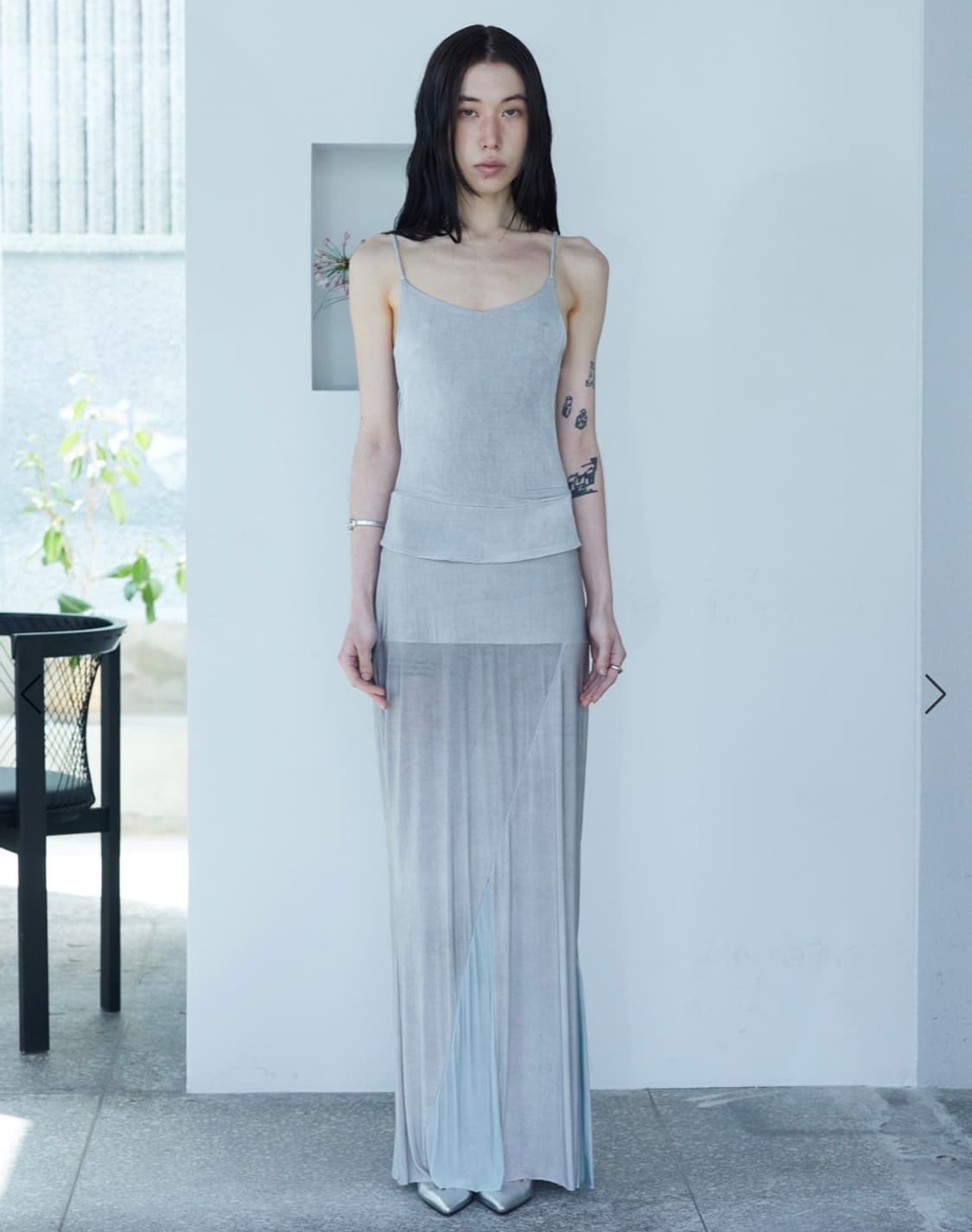 Block string T - Ice gray 상품이미지1