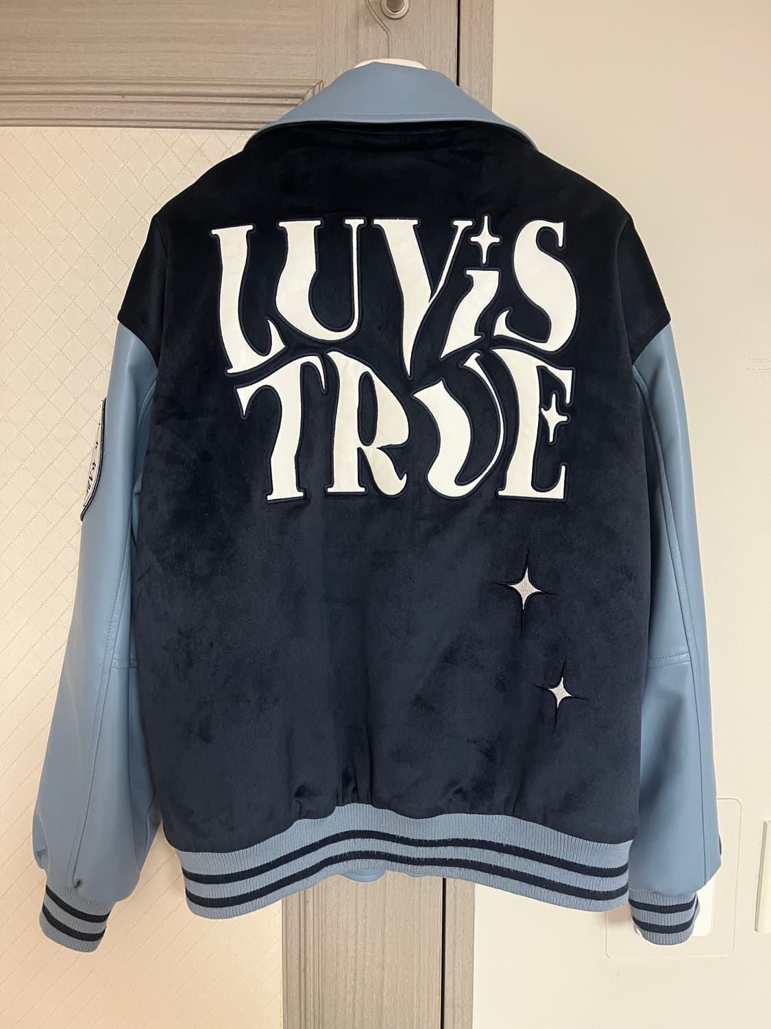 러브이즈트루 LVT VARSITY JACKET(BLUE) 상품이미지6
