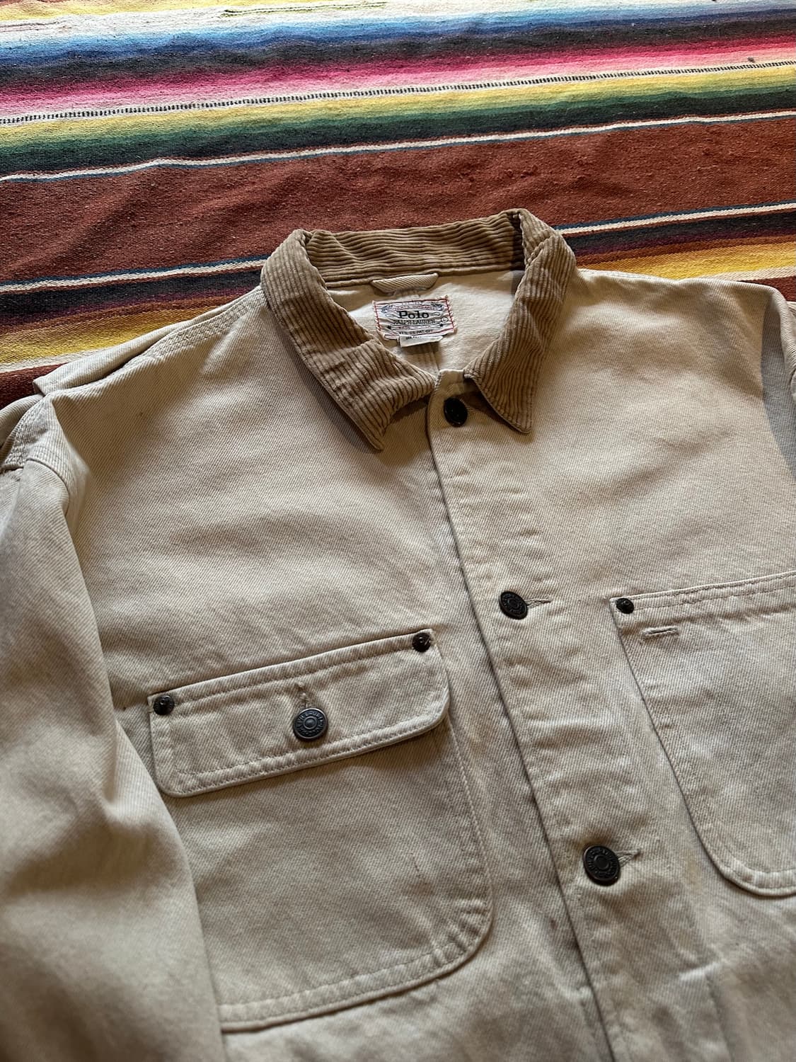 80s USA 빈티지 폴로 랄프로렌 덩가리 데님 자켓 상품이미지5