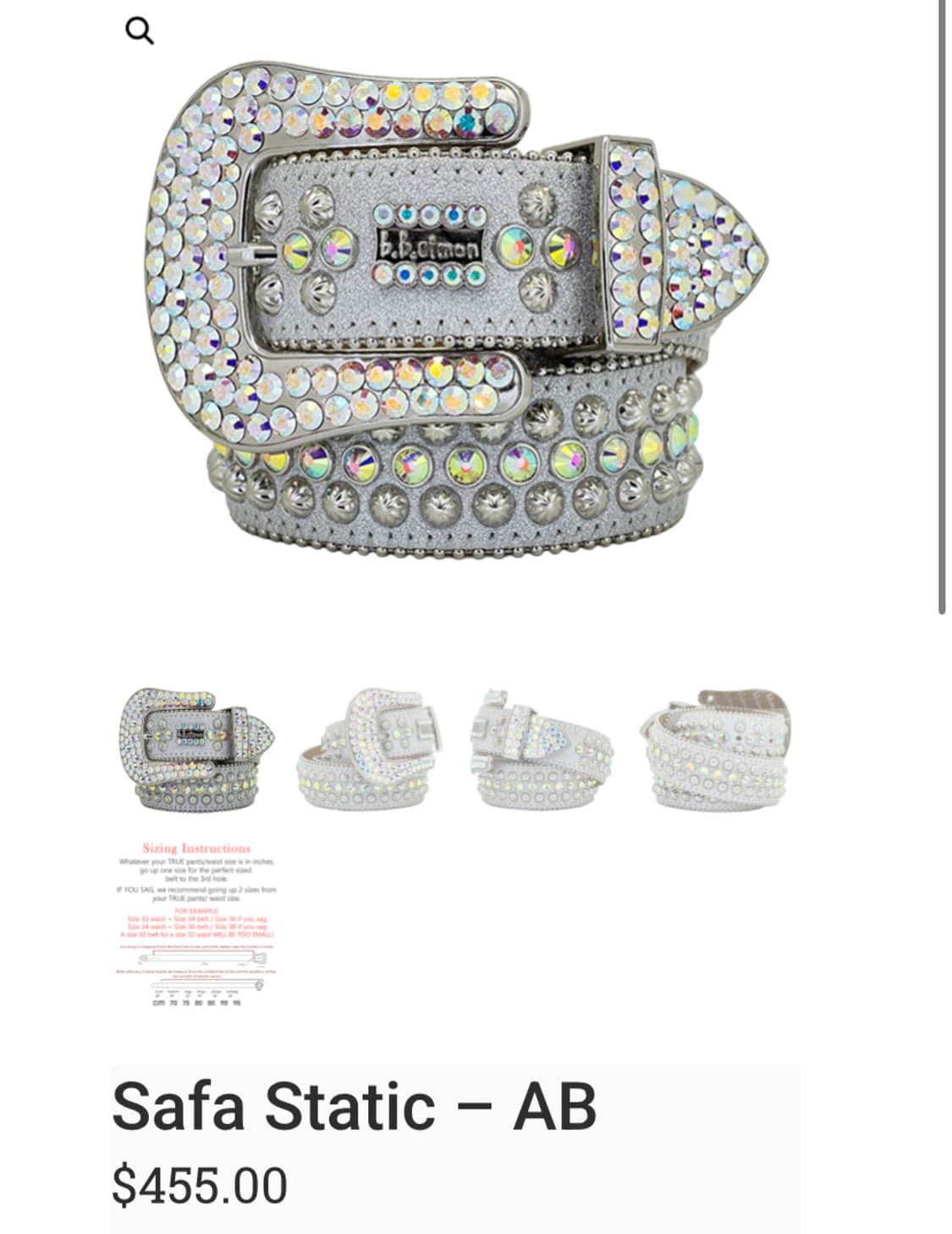 비비 시몬스 BB Simon 벨트 상품이미지1