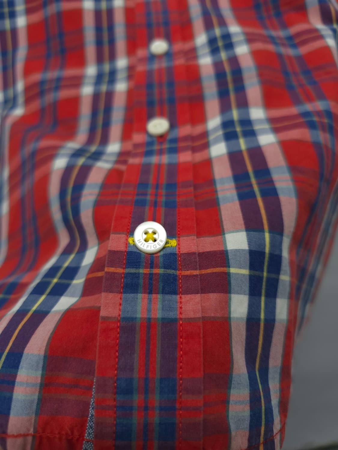 타미힐피거 간절기용 레드체크셔츠 ( 55~66 ) 상품이미지7