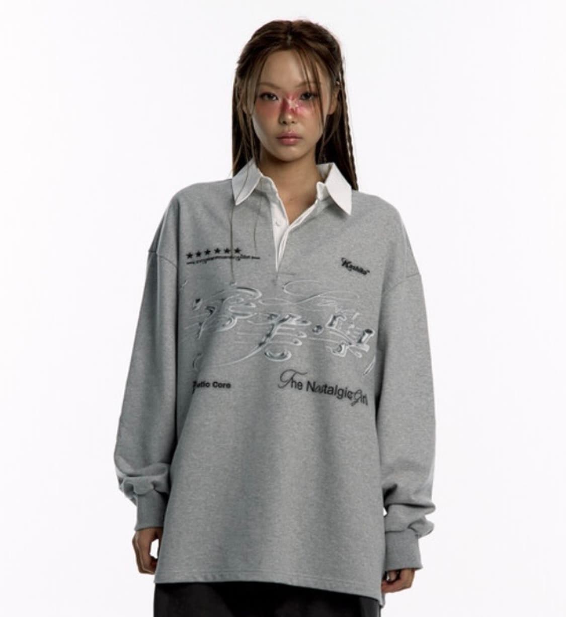 카시코 럭비 셔츠 그레이 상품이미지1