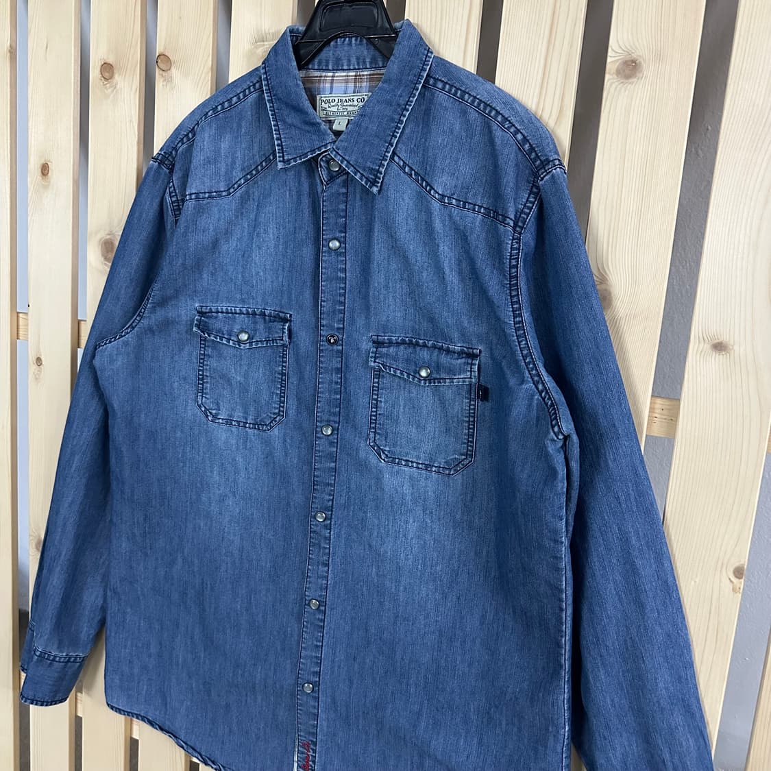 (L) 폴로 진스 웨스턴 데님 셔츠 상품이미지2