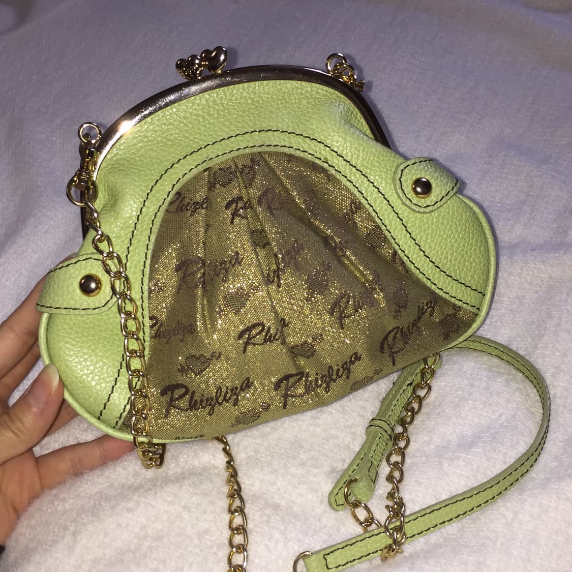 Liz lisa 갸루 글리터 소가죽 클러치 미니 체인백 상품이미지2