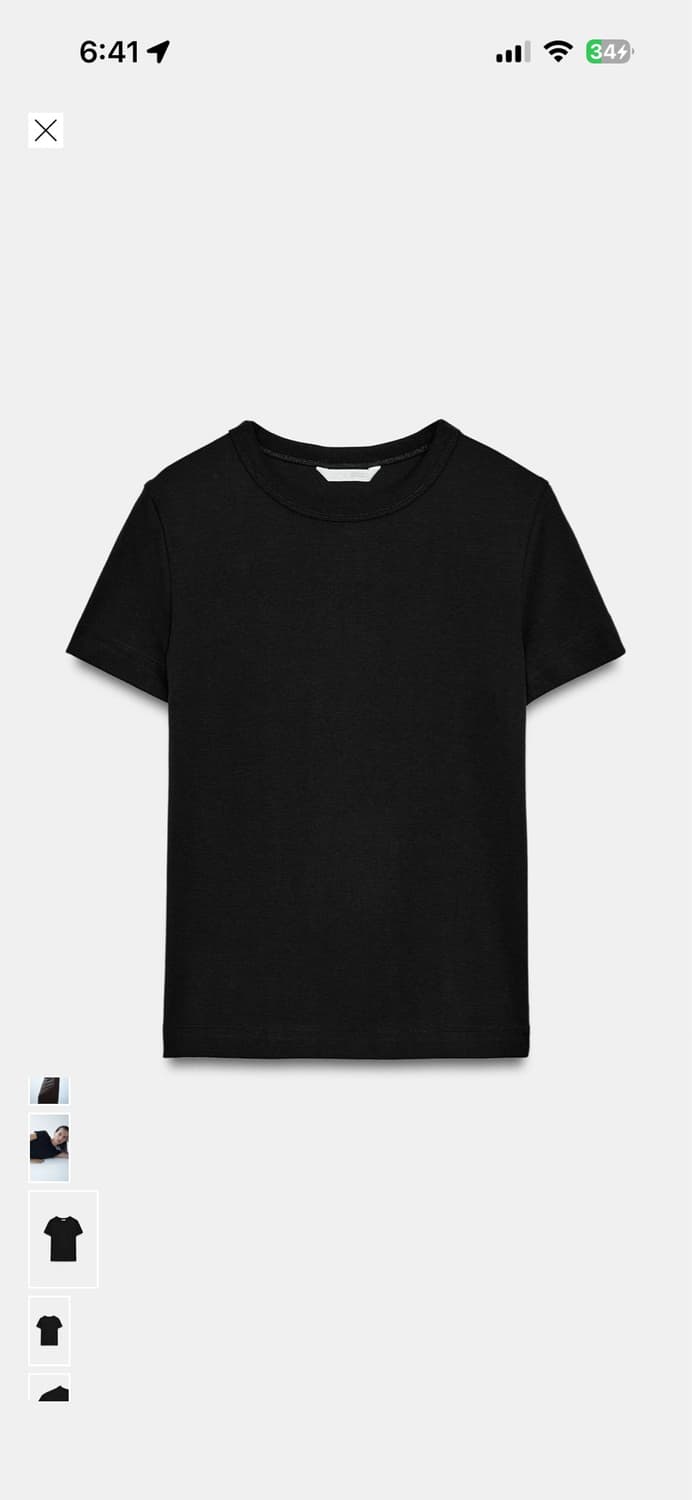 ZARA 반팔 블랙 L 상품이미지2