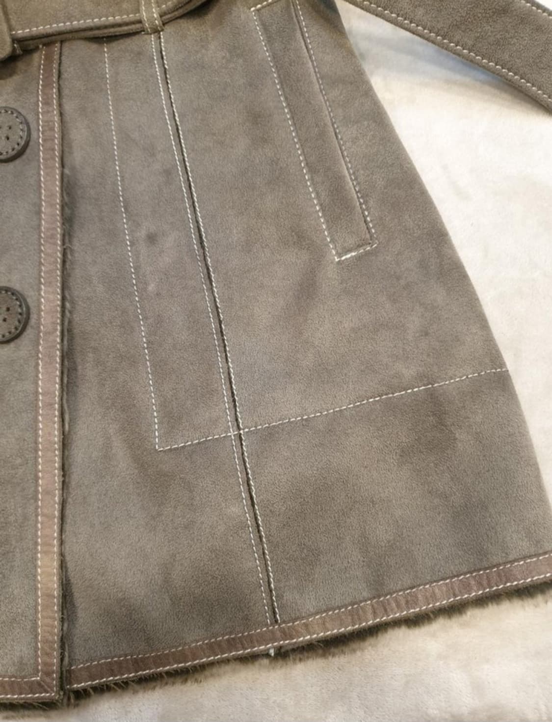 아르마니 진스 여성 무스탕 코트 EU 36(S) 상품이미지6