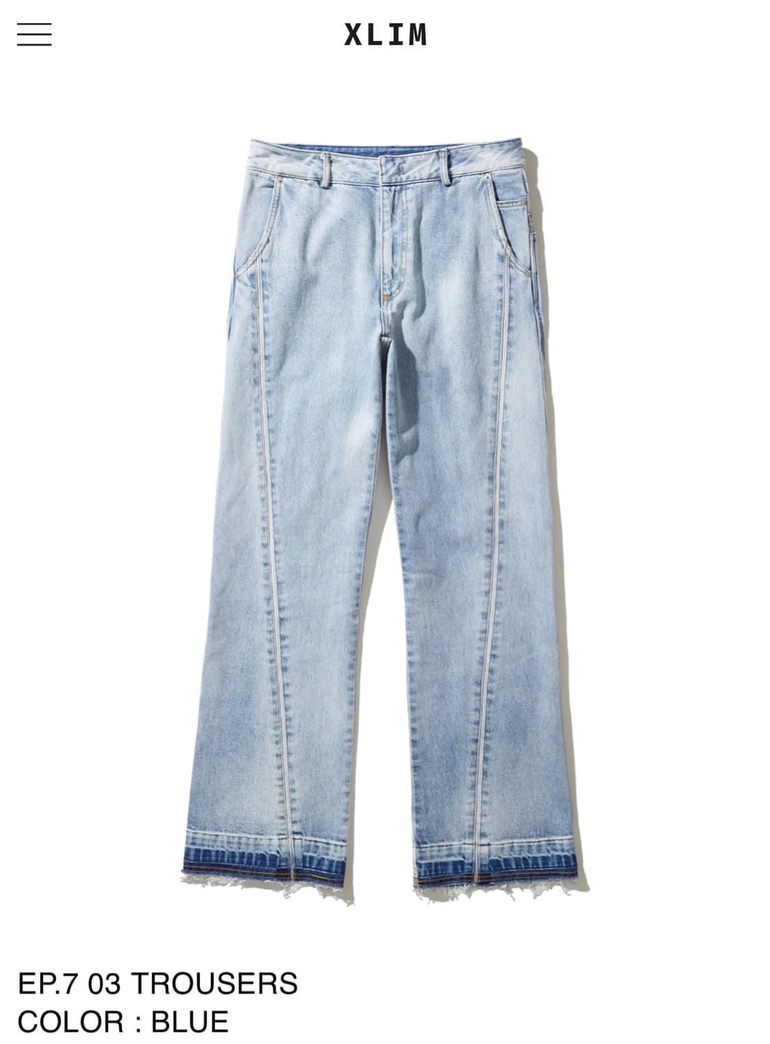 XLIM EP.7 03 TROUSERS  상품이미지1