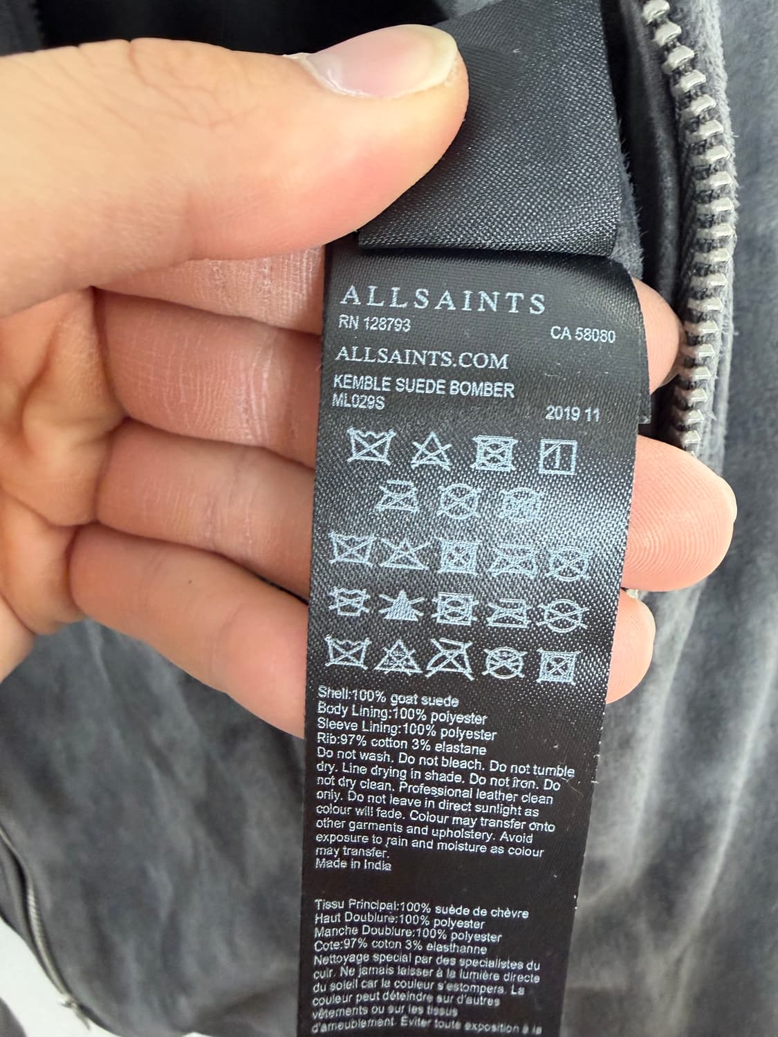 올세인츠 스웨이드자켓 올세인츠자켓 올세인츠스웨이드자켓 상품이미지4