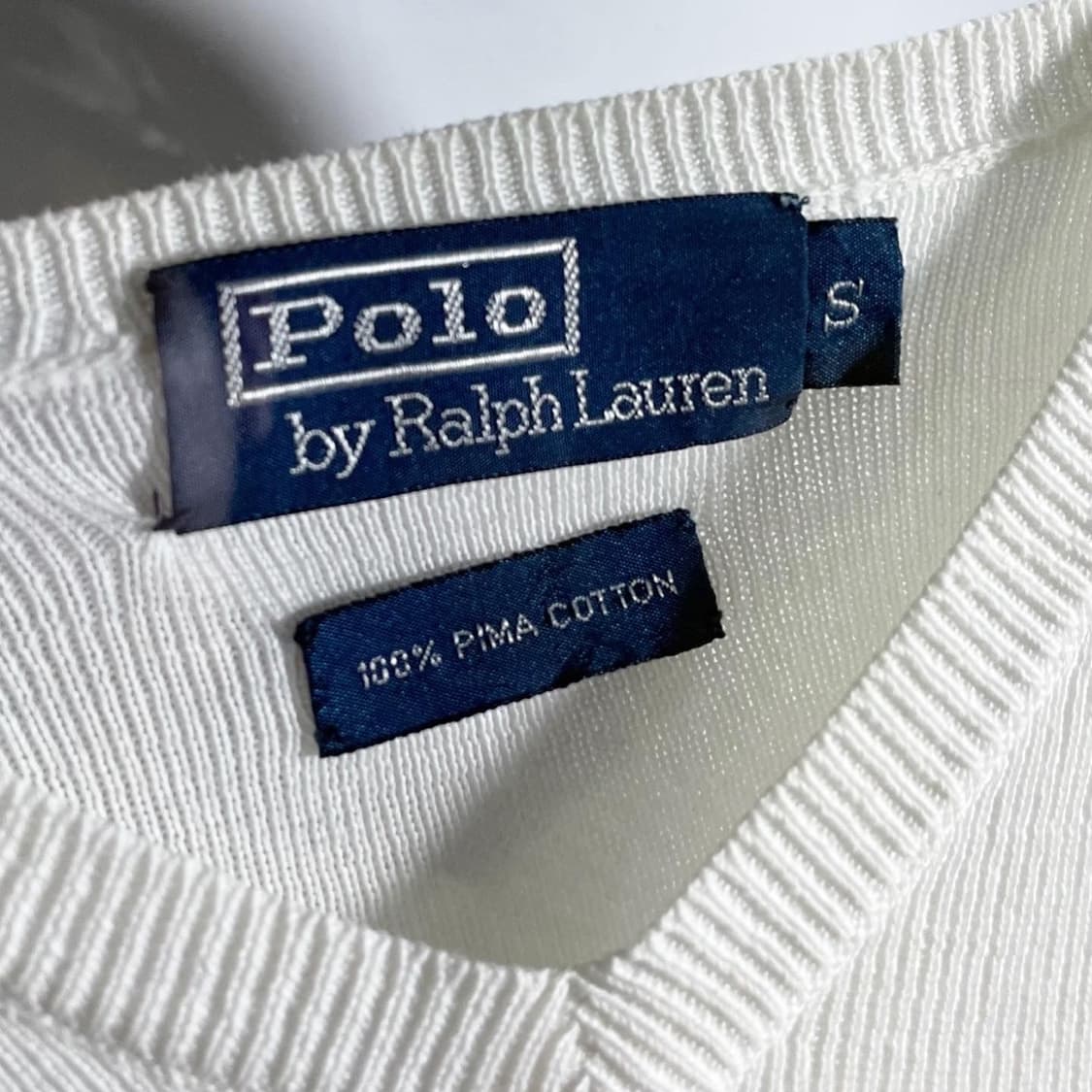 폴로 포니로고 V넥 니트 상품이미지4