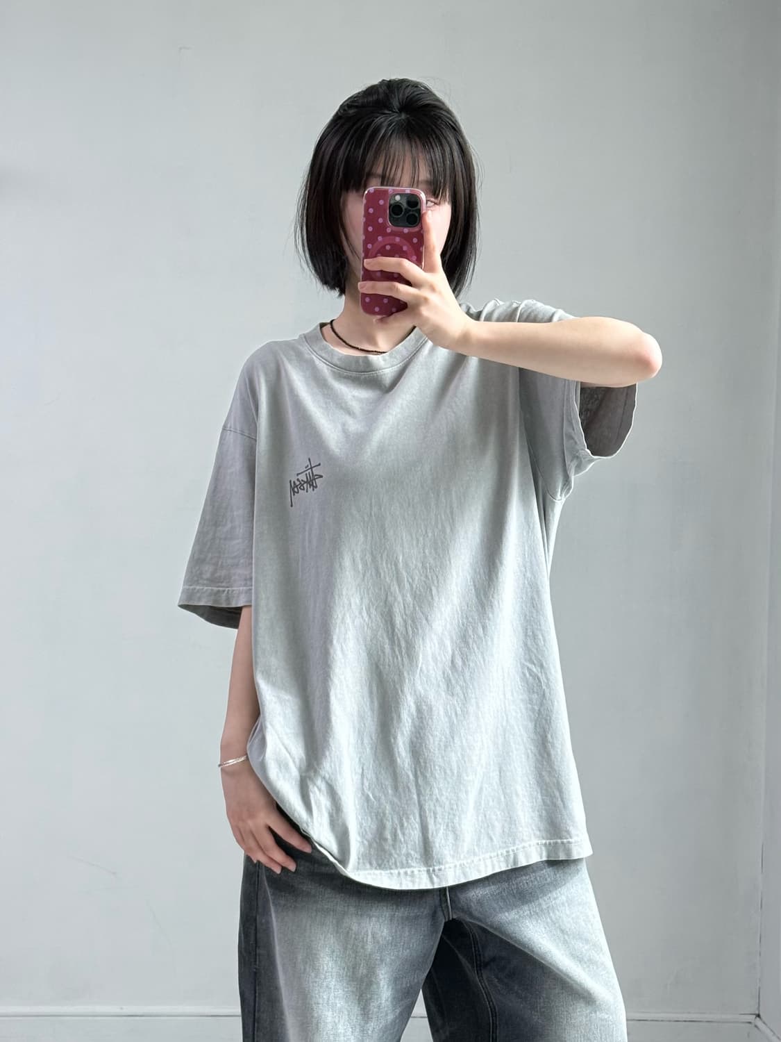 스투시 피그먼트 빅로고 반팔 상품이미지2