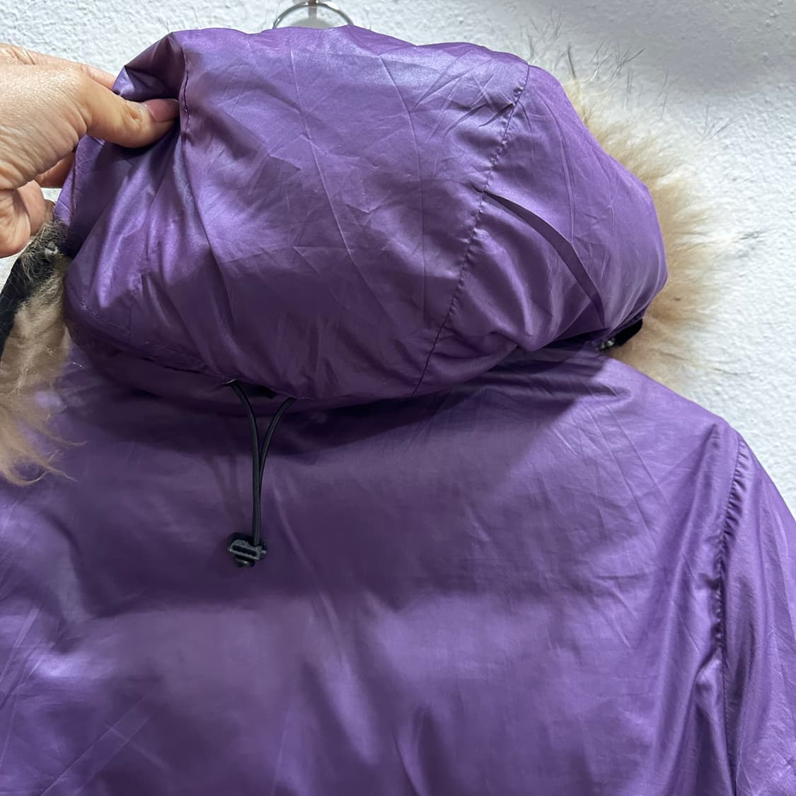 베어USA 퍼 트리밍 리버서블 크롭 패딩M 상품이미지7