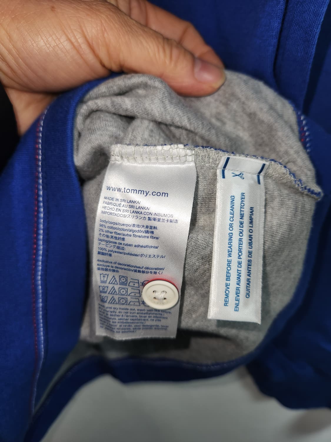 타미힐피거 블루 긴팔 티셔츠 M(100) 상품이미지6