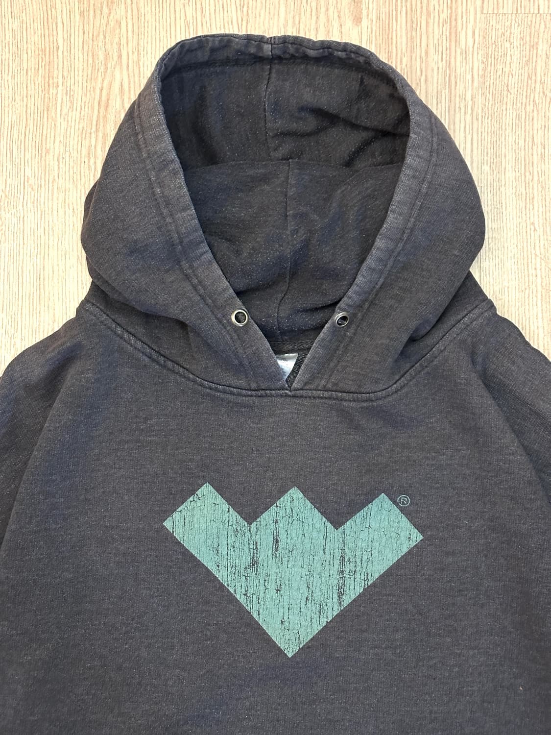 빈티지 썬페이디드 후디 블랙 상품이미지2