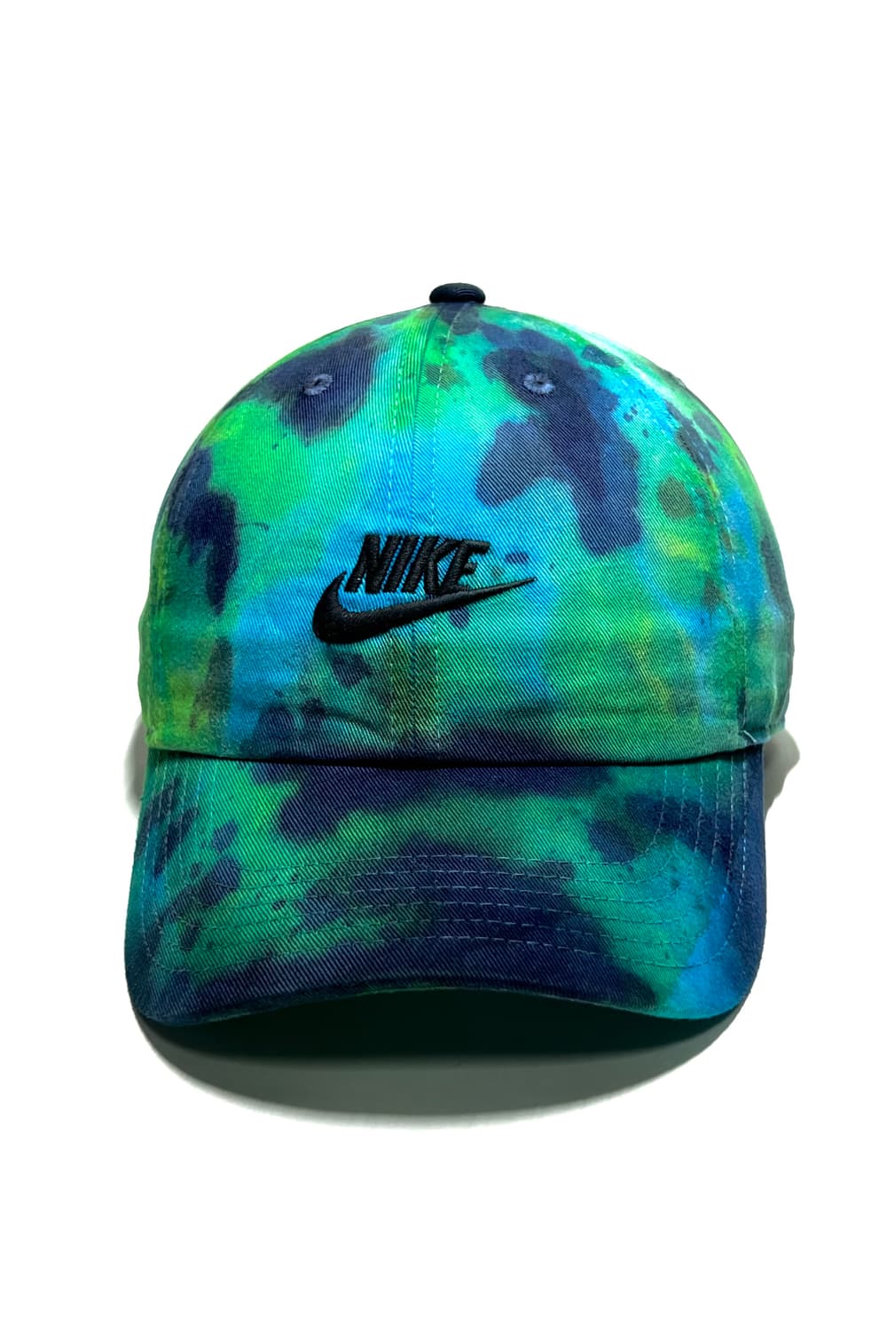 나이키 초레어 빈티지 커스텀 녹색/블루 지구 그린플래닛 볼캡 모자 여행 상품이미지3