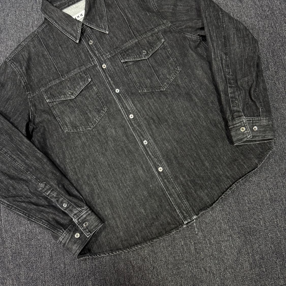 Coor 쿠어 25ss 워시드 데님 포켓 셔츠 상품이미지3