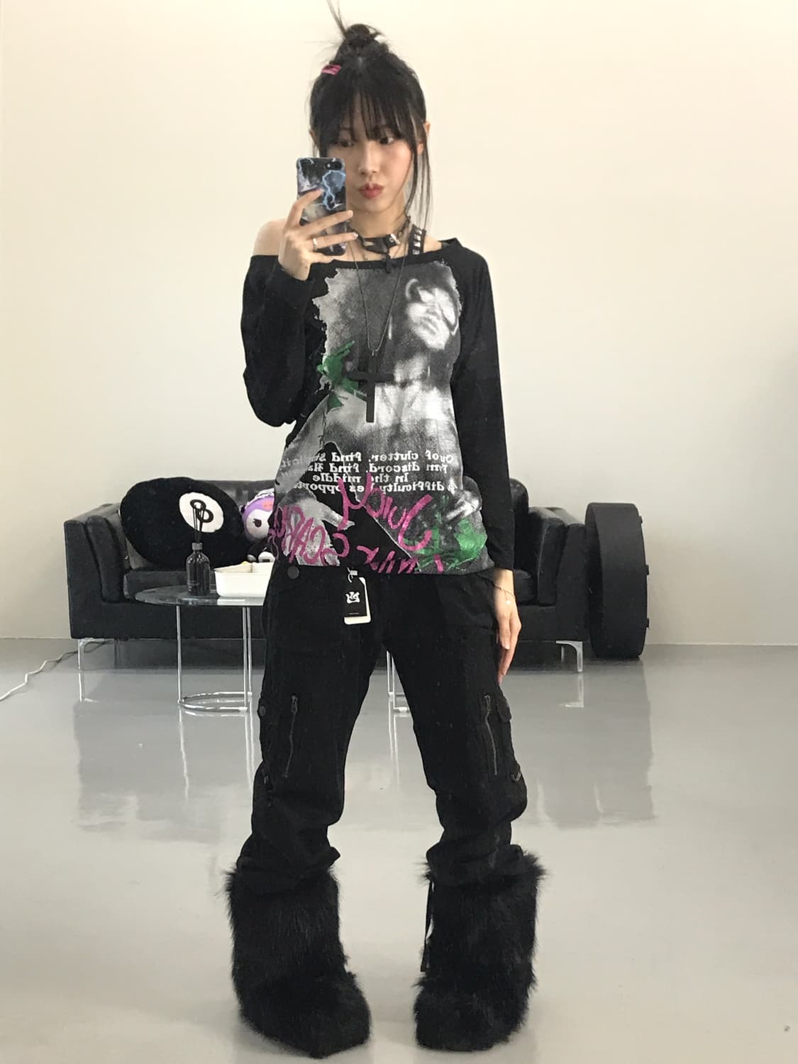 Lead Y2k Graphic long Sleeve T-Shirts 상품이미지1