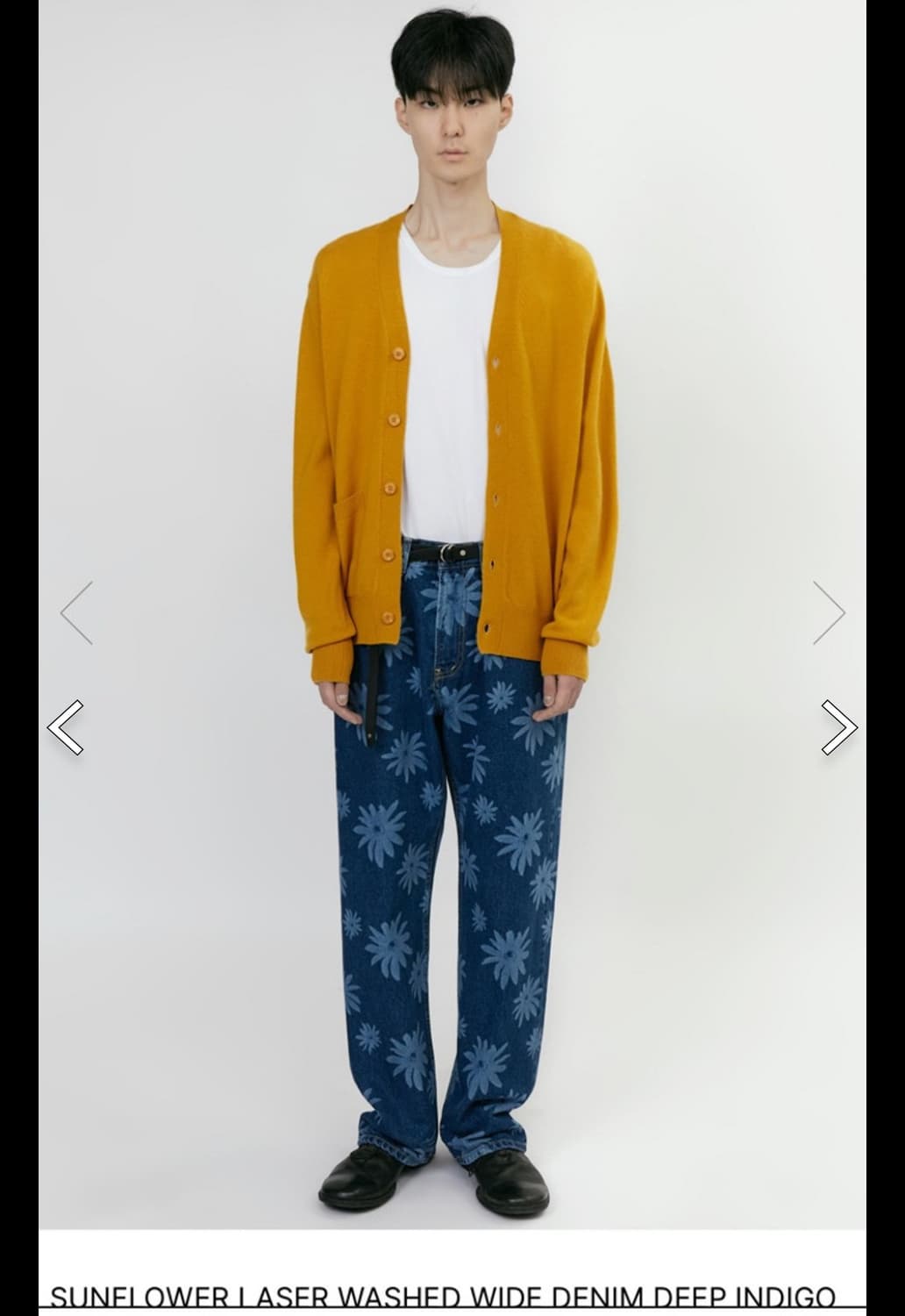 이얼즈어고 썬플라워 데님팬츠 L 상품이미지3
