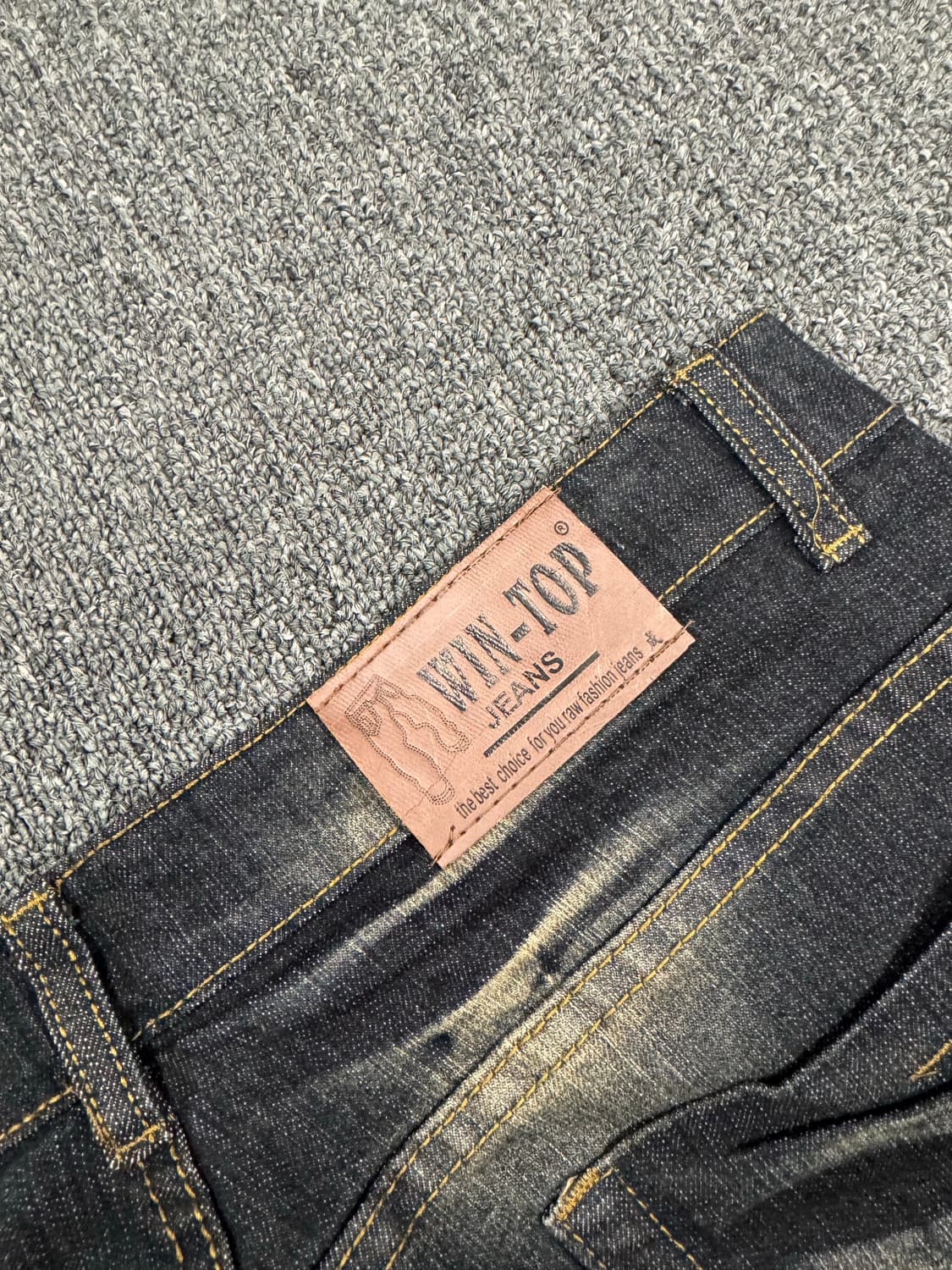 Win-Top jeans 빈티지 포켓 드래곤 자수 흑청데님팬츠 상품이미지6