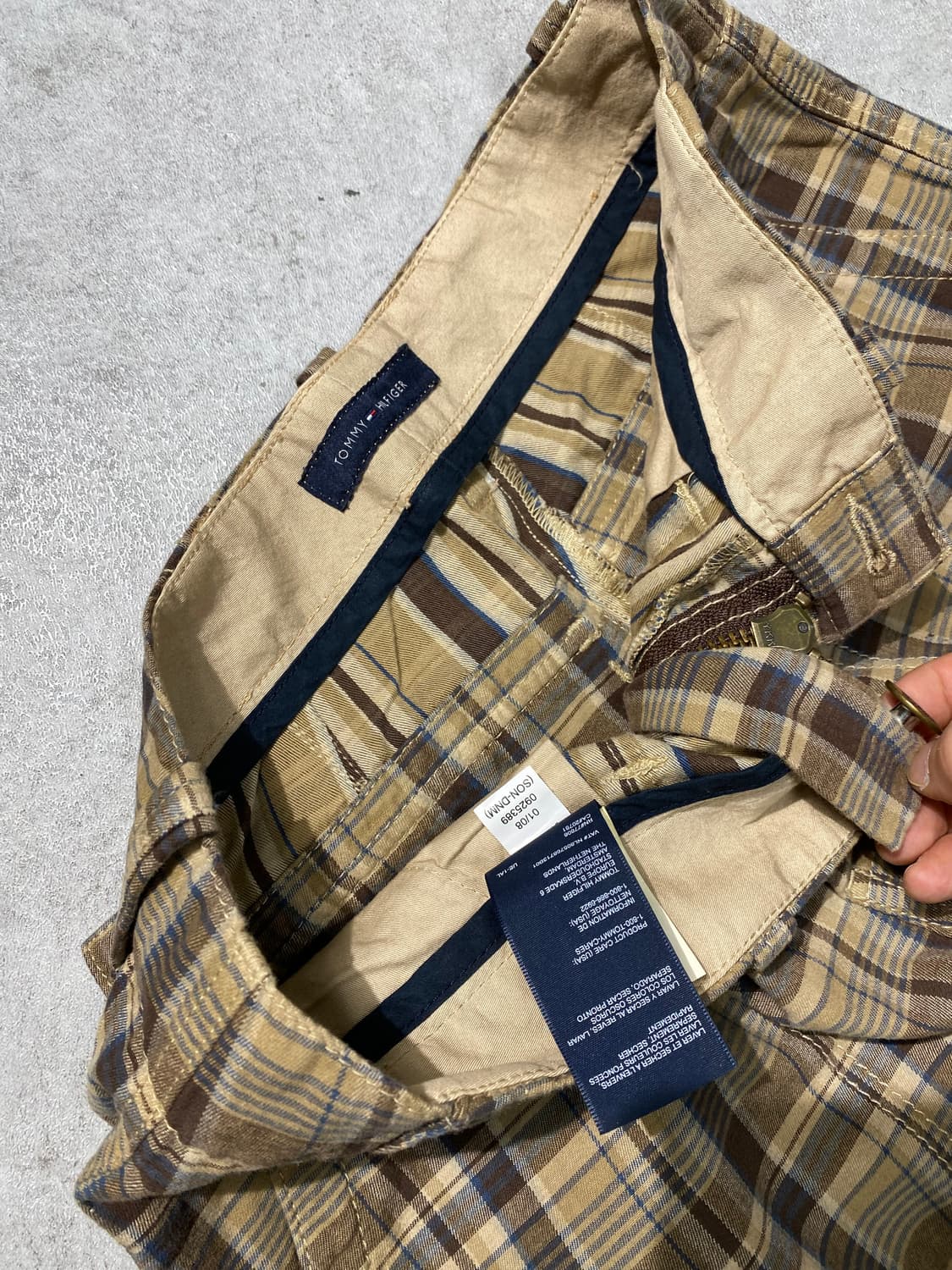 [31] Tommy Hilfiger 타미힐피거 체크 카고 와이드팬츠 상품이미지8