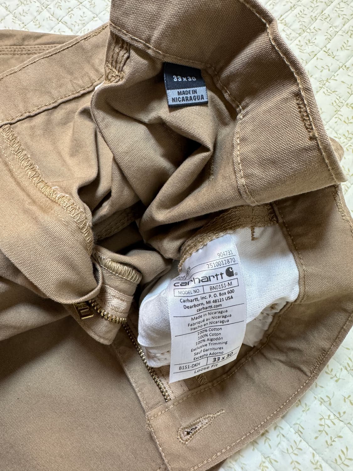 칼하트 오리지널 유틸리티 워크팬츠  상품이미지2