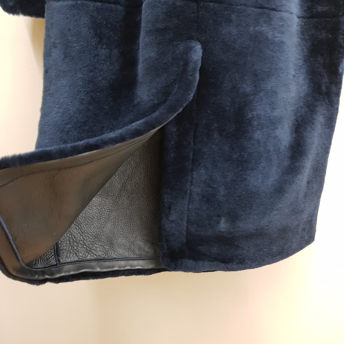 JBY 천연 양모 & 밍크 콤비 퍼 코트 77사이즈 상품이미지6