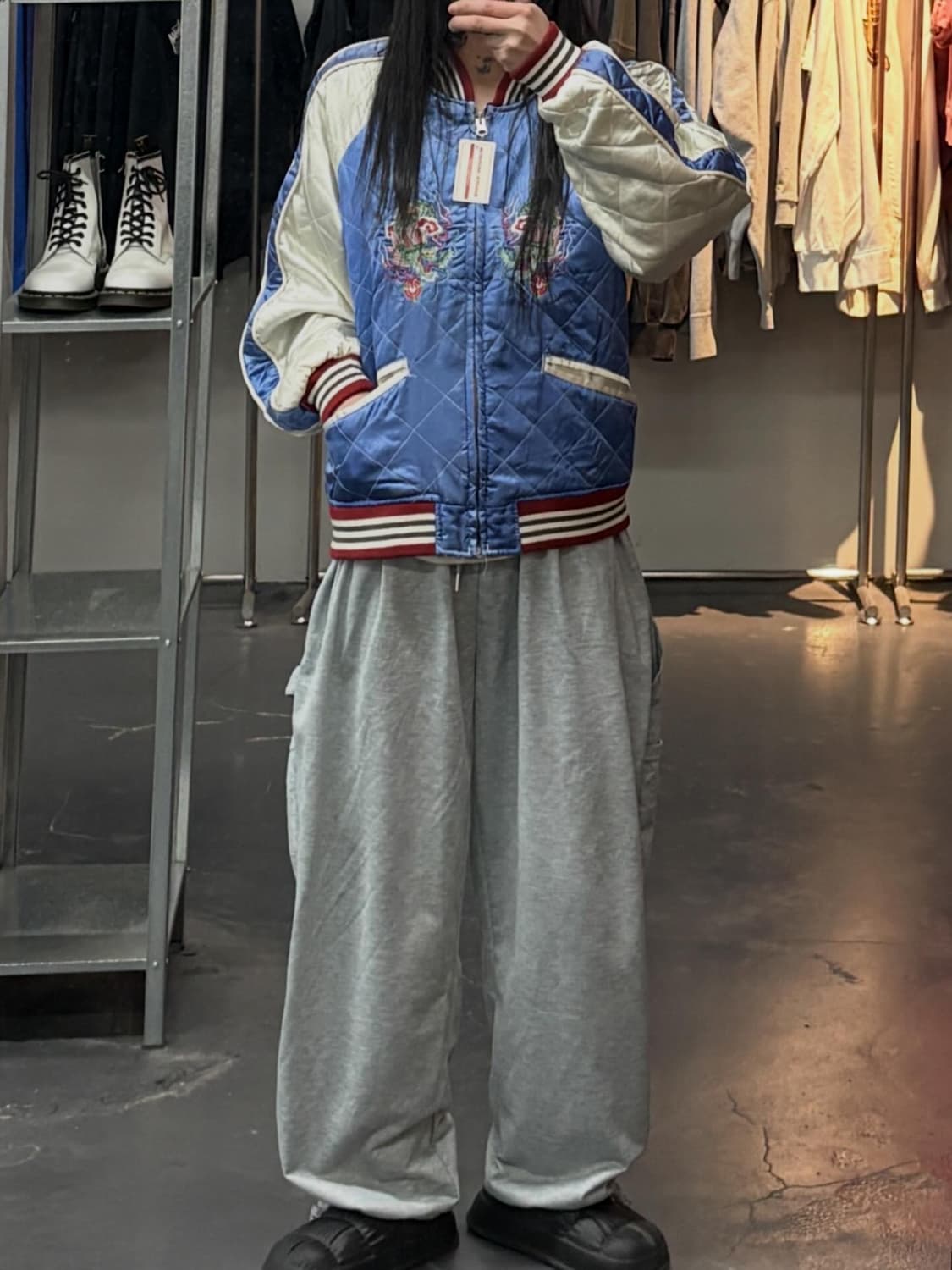 빈티지 BBH 용 자수 스카쟌 A3666 상품이미지1